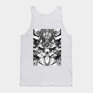 Reflected sketch design Tank Top